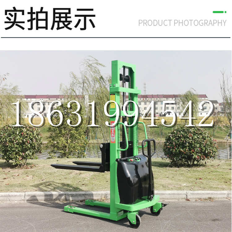 梁河县电动叉车堆高车液压铲车电瓶1吨2吨站驾步行式小型全自动叉车